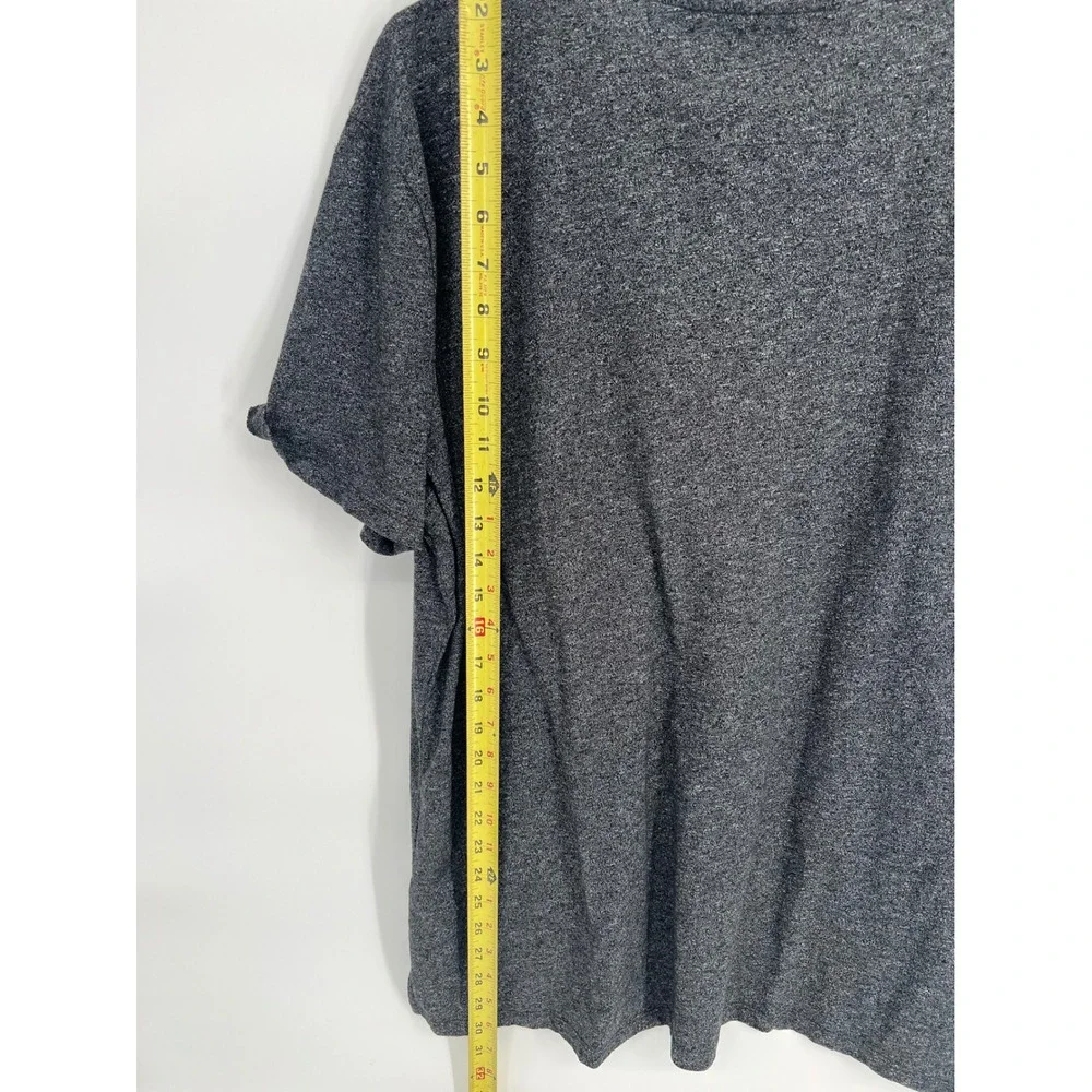 Banana Republic Mens XL Quick Dry Henley Shirt Charcoal Gray Heathered Short Slv